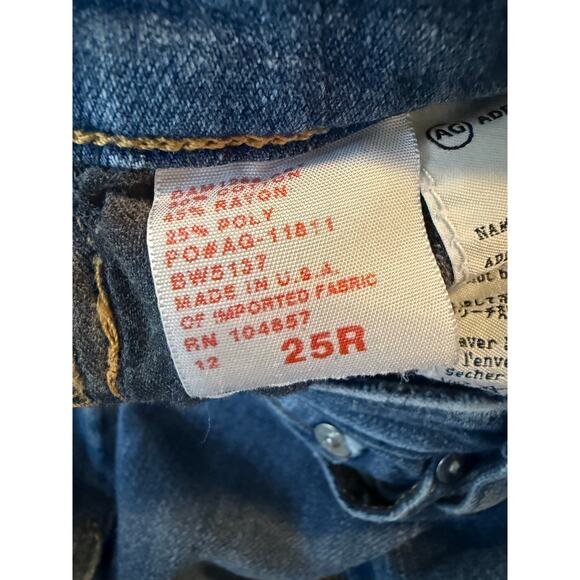 AG Adriano Goldschmied The Stevie Slim Straight Jeans Size 25 - Picture 4 of 5